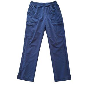 Cherokee Luxe Womens Scrub Pants CK065A Navy Blue M Elastic Waist Utility Pocket